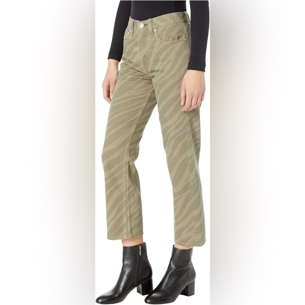NWT! rag & bone • Maya High Rise Ankle Straight in Zebra • SZ 24 • Retail $325
